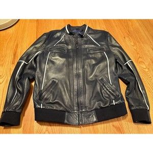 Giorgio Di Mare Leather Jacket, Size: 3 XL Black